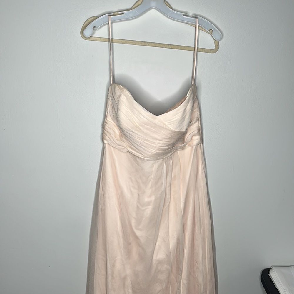 Amsale Bridesmaid Dress Light Pink Size 14